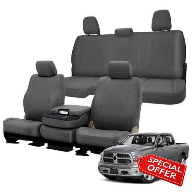 Seat Covers Compatible with 2013-2018 Ram 1500 2500 3500 & 2019-2021 Classic Ram Crew Cab Front & Back Seat