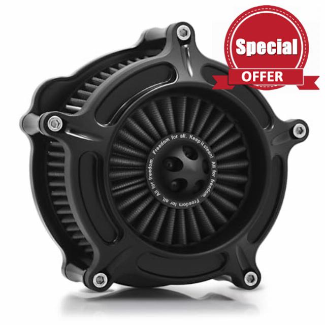 For harley davidson Sportster Air Cleaner filter street road glide M8 softail dyna 103 107 air intake Road King touring (OPS Black - Gray -Black spike