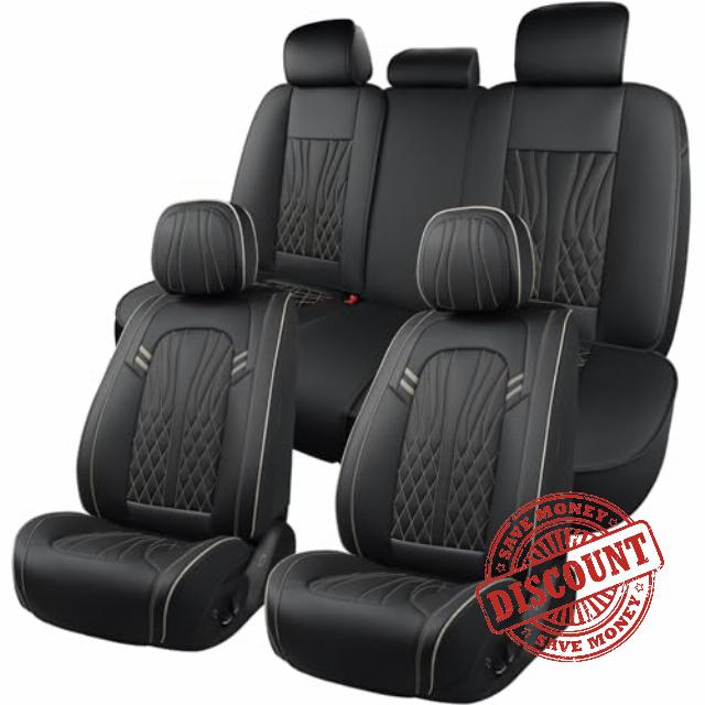 Leather Car Seat Covers 5 Pieces