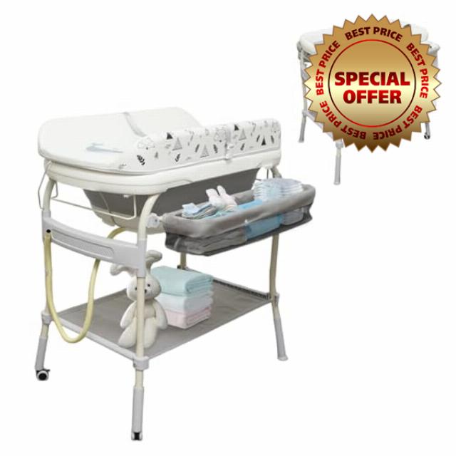 2 in 1 Baby Bathtub with Changing Table