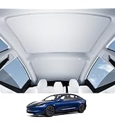 Motrobe 2024 Tesla Model 3 Glass Roof Sunshade Sun Protection Heat Insulation Won't Sag Foldable ...