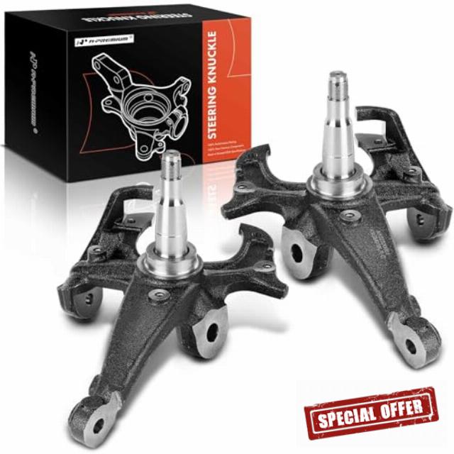A-Premium 2 x Front Disc Brake Spindles Steering Knuckle Compatible with Chevrolet Malibu