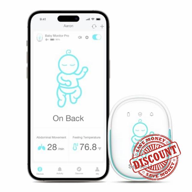 Sense-U Smart Baby Monitor Pro with Arousal Vibration