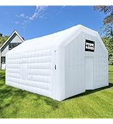 WARSUN Large Black Inflatable Night Club 30x20x13Ft Inflatable Party Tent with Logo Area Disco Cu...