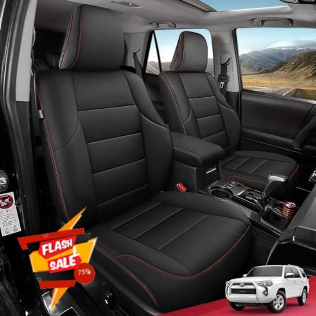 FREESOO Custom Fit Car Seat Covers Full Set for Toyota 4Runner Seat Covers 2011-2024