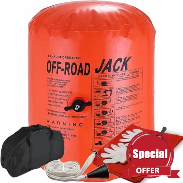 BotaBay 4 Ton Off-Road Exhaust Air Jack 8800lbs Lifting Capacity Inflatable Soft Jack 31.5-inch Height