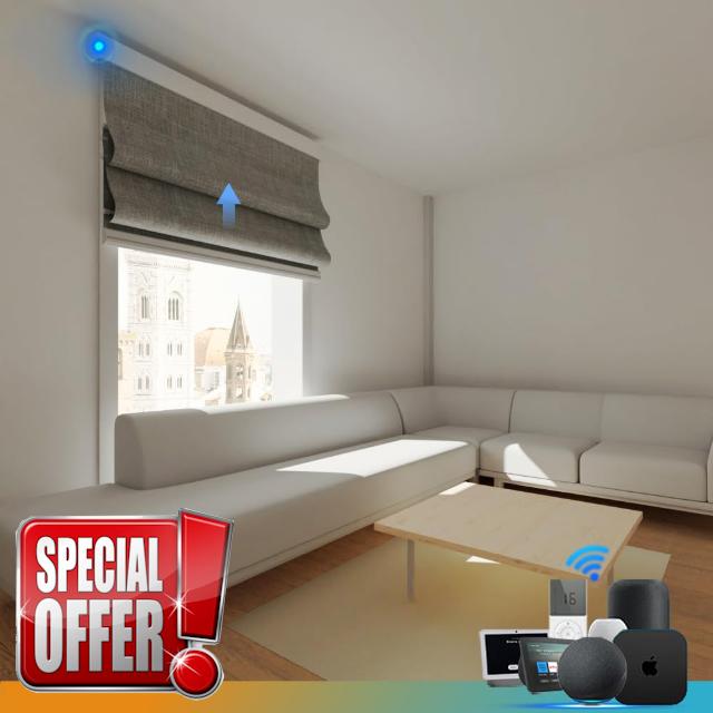 Motorized Roman Shades