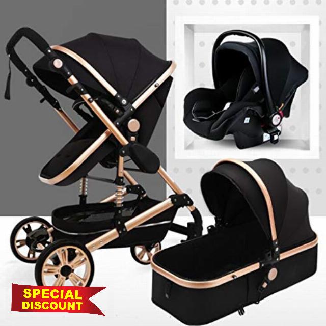 Baby Stroller Lightweight Newborn Baby Carriage Pram Travel System 2 in 1