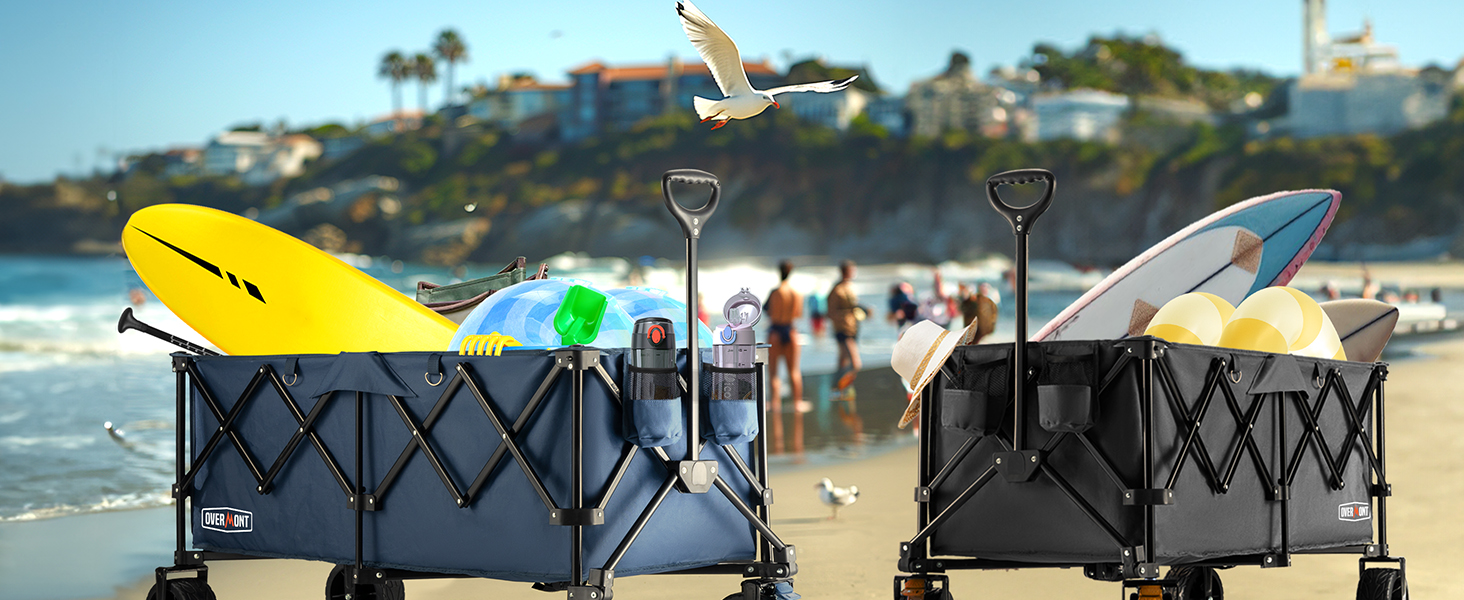 collapsible beach folding wagon cart 300L big capacity