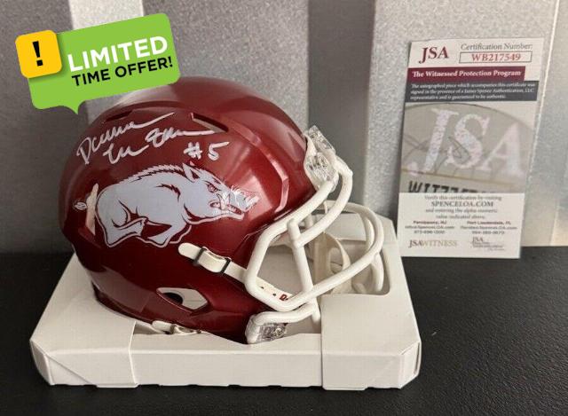 Darren Mcfadden Signed Arkansas Razorbacks Mini Helmet Jsa - Autographed College Mini Helmets
