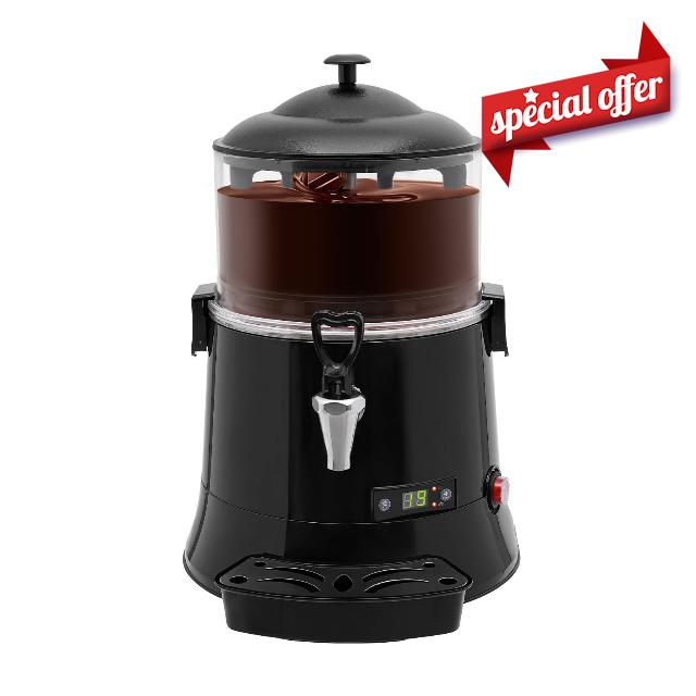 5L Commercial Hot Chocolate Machine 400w Drinking Hot Chocolate Dispenser Temperature Control 86-194℉ Hot Beverage Dispenser Temperature Control System for Milk