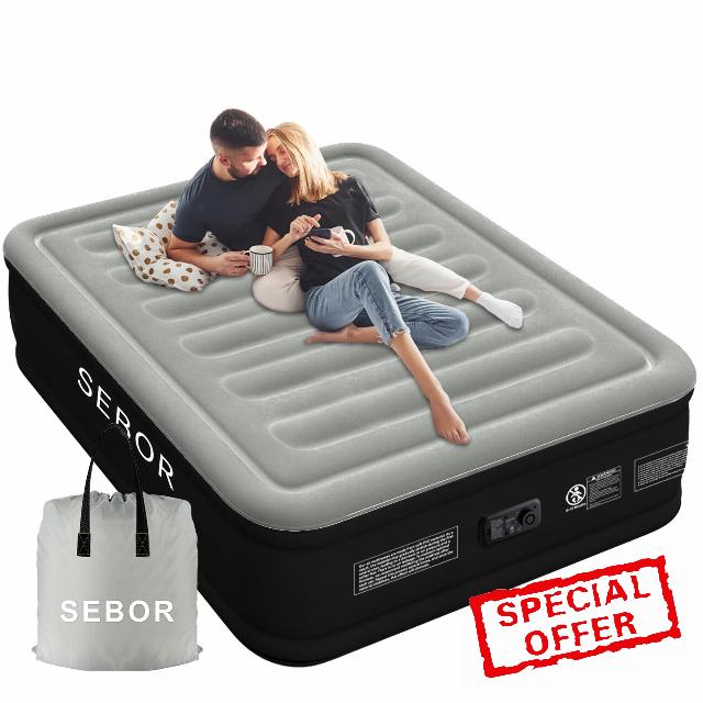 Luxury Queen Air Mattress with Built in Pump
