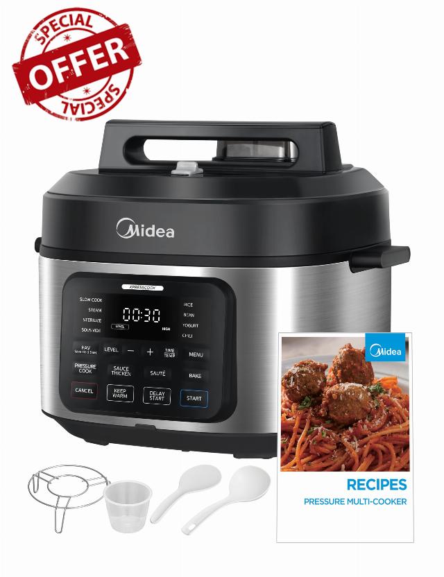 Midea WideMax 12-in-1 Electric Pressure Cooker
