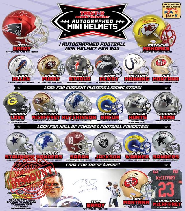 TRISTAR Hidden Treasures Autographed Mini Helmets 2024 (1 Box)