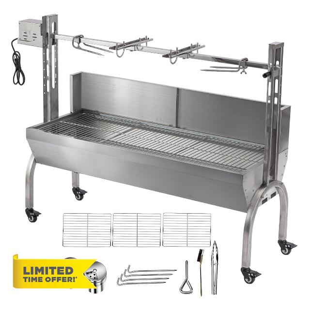 Stainless Steel Rotisserie Grill