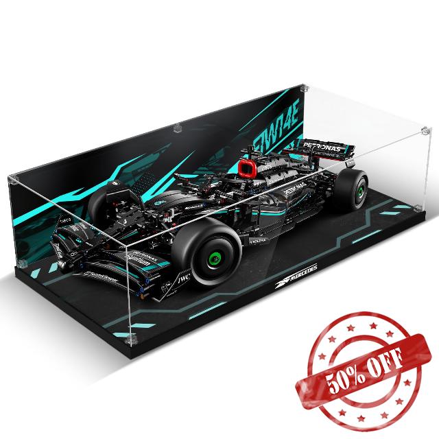 Acrylic Display Case for Lego Technic Mercedes-AMG F1 W14 E Performance Race Car Building Set