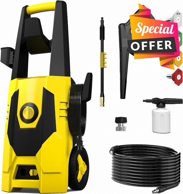 AgiiMan Electric Pressure Washer - 4500PSI Max 3.1 GPM Power Washer with 35FT Power Cord