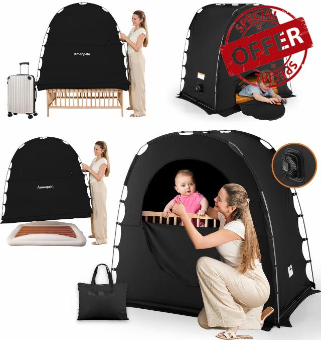 Pack N Play Blackout Tent for Baby Sleep