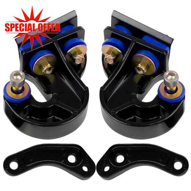 BHB Hood Hinge Pivot Bushing Bracket Kit Compatible with Peterbilt 377 378 379 Replace for #M134708L & M134708R