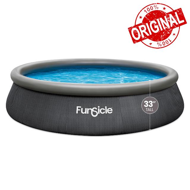 Funsicle: Quickset Designer Pool - 13ft Above Ground Inflatable Pool Set