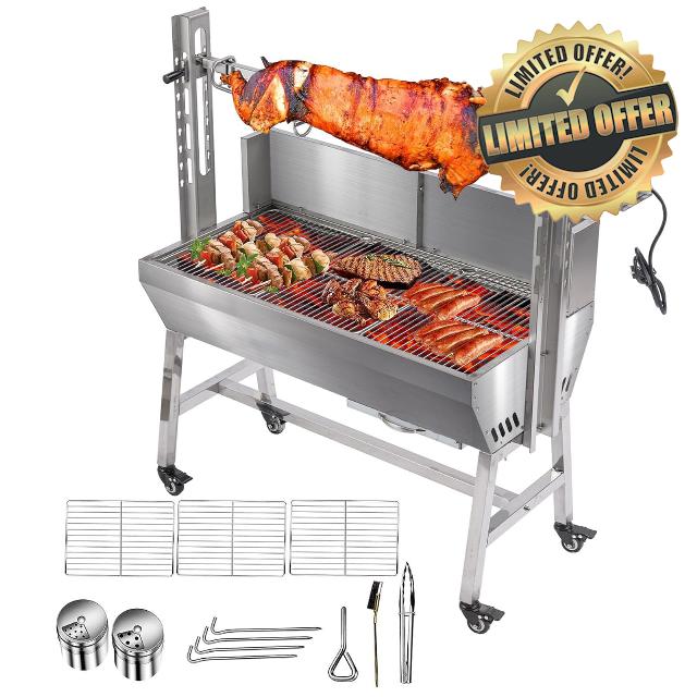 Stainless Steel Rotisserie Grill