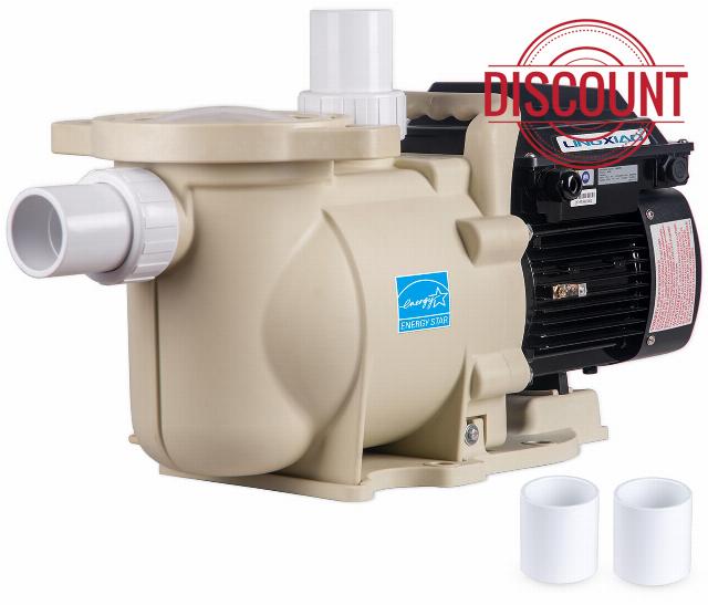 LINGXIAO Variable Speed Pool Pump Inground 2HP with Filter Basket - 115V/208-230V Variable Speed Pump