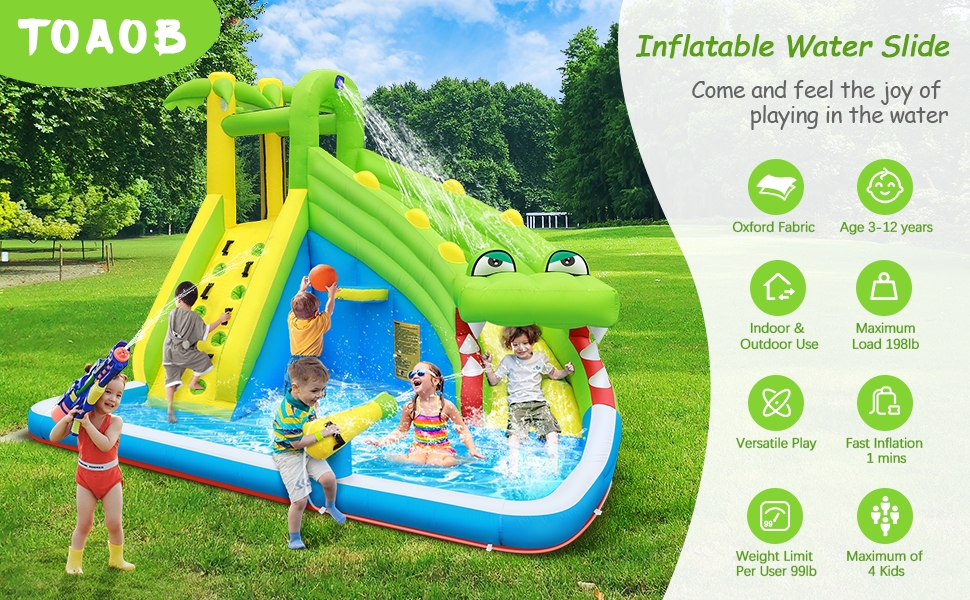 inflatable water slide