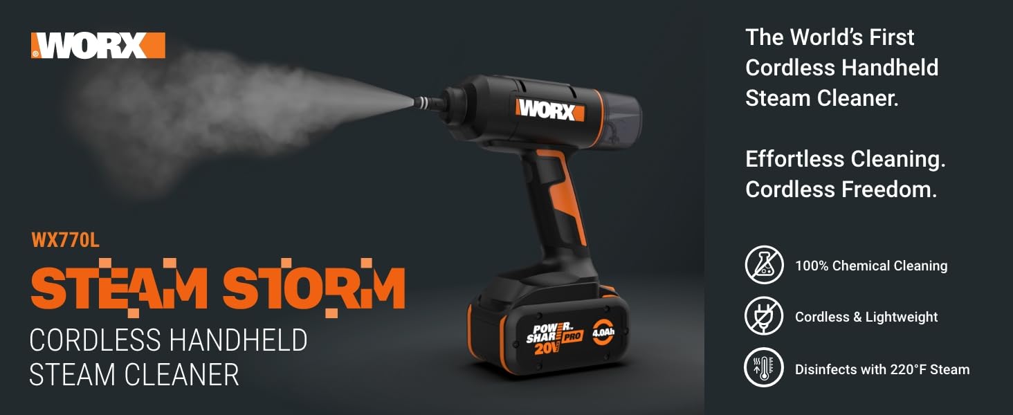 Worx Handheld Steam Cleaner