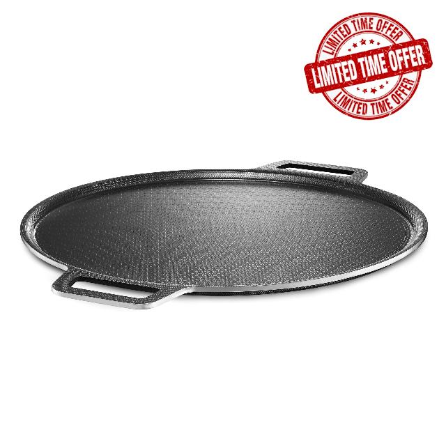 HexClad Hybrid Nonstick Pizza Steel for Pizzas and Flatbreads Up to 14"