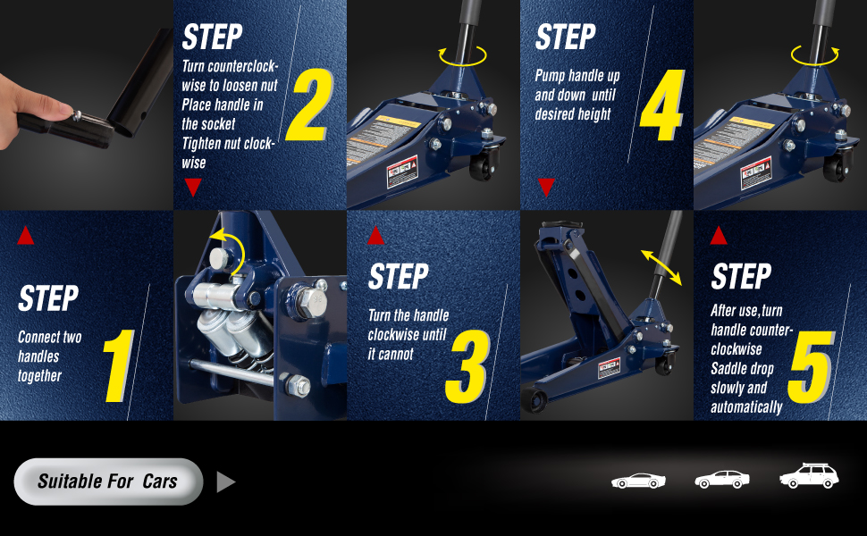 3 ton low profile floor jack