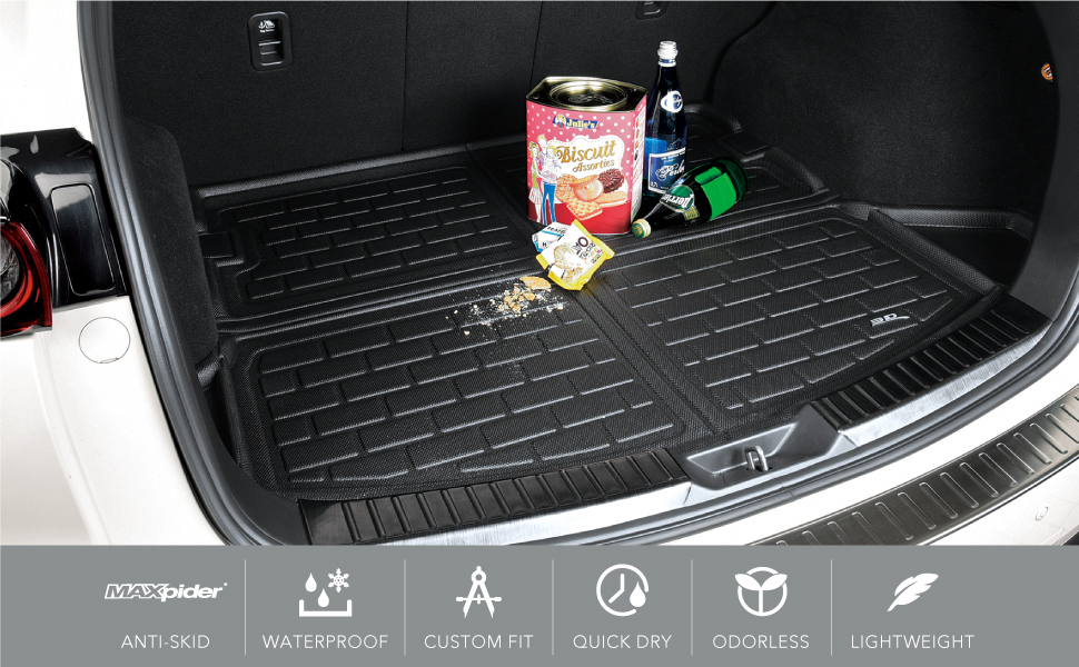 3D MAXpider Custom Fit All Weather Cargo Mats