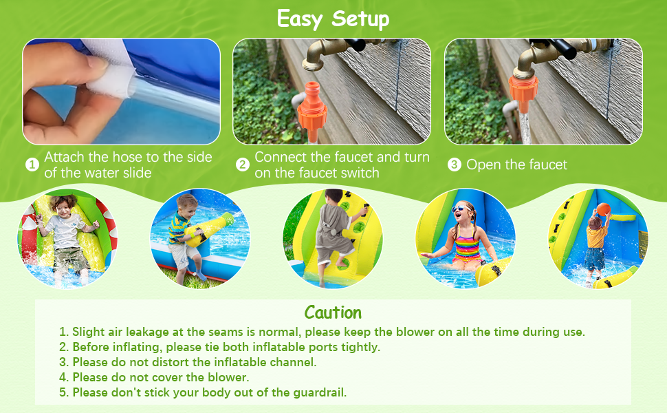 inflatable water slide for girls