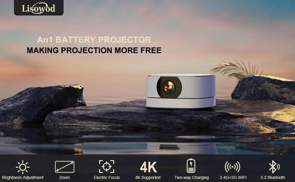 battery projector outdoor use