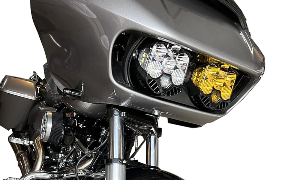Baja lp6 Headlight Bracket Road Glide Baja Lighting Designs LP6