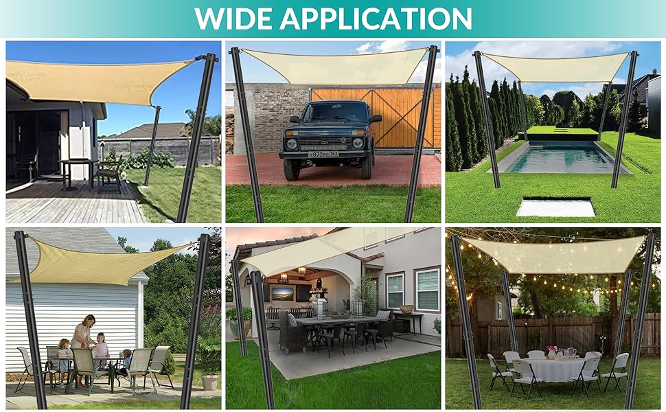 SHADE SAIL POLES