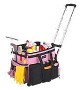 Large Rolling Cleaning Caddy Bag