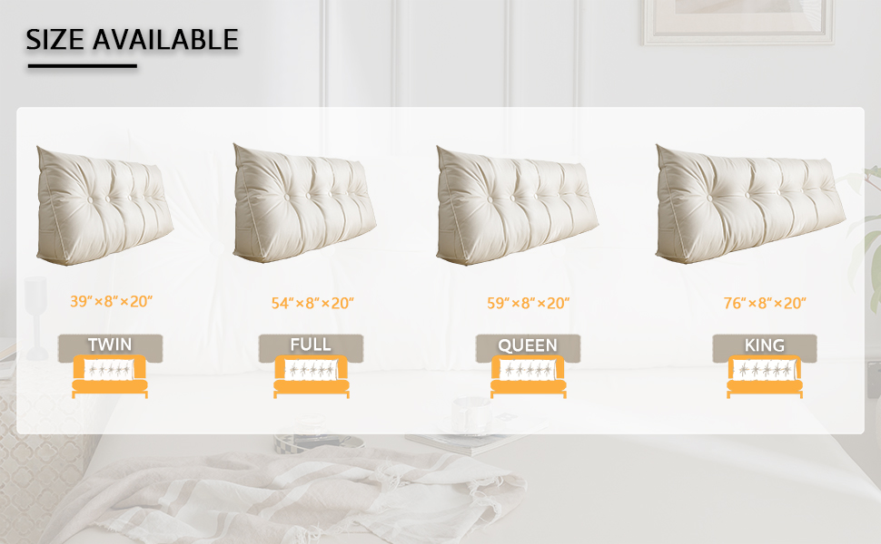Reading pillow to relax while reading in bed