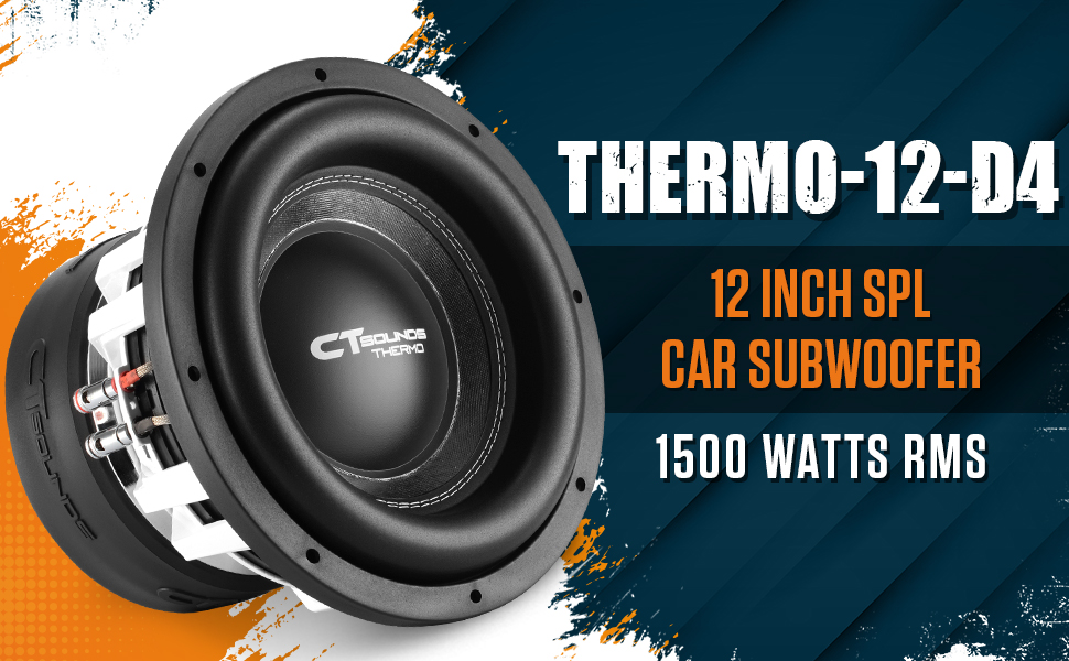 12 inch dual 4 ohm spl subwoofer