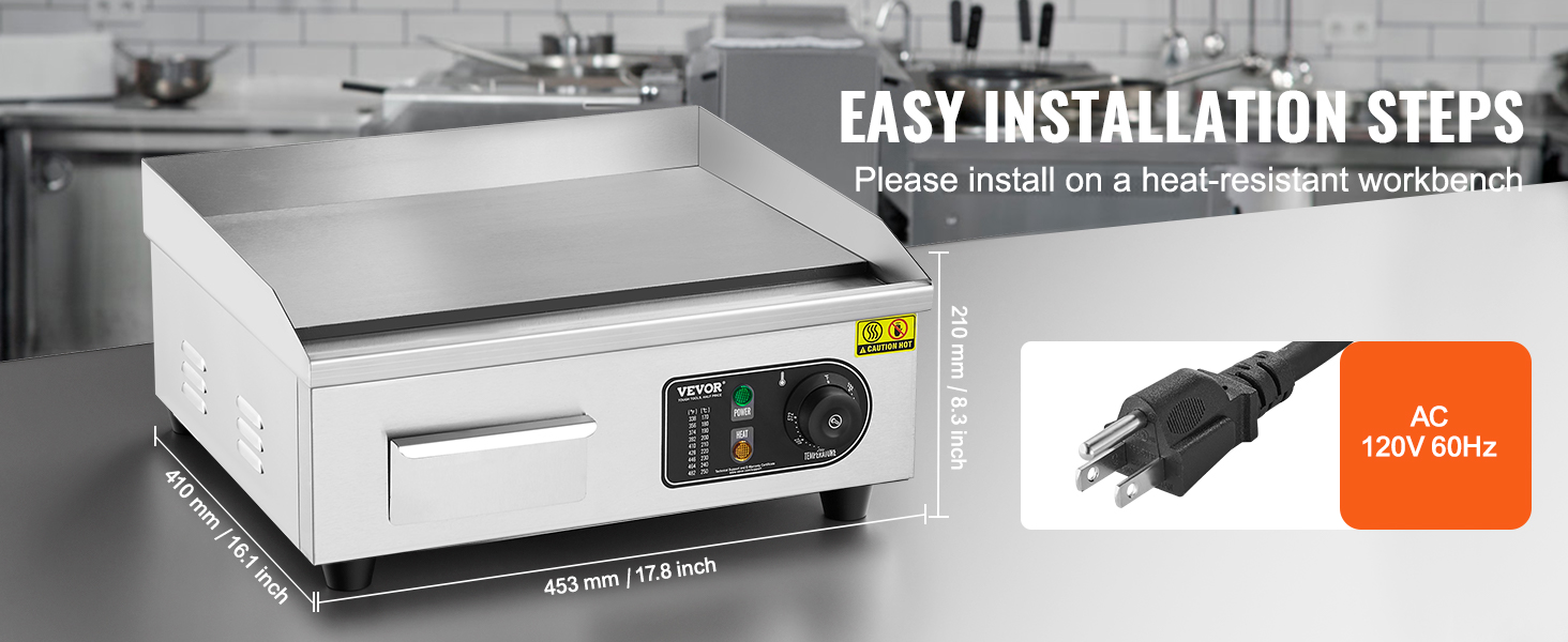 commercial griddle electric