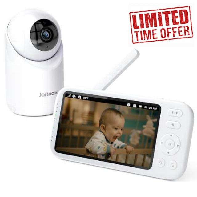 2K Video Baby Monitor Camera with 5.5" Full HD Screen