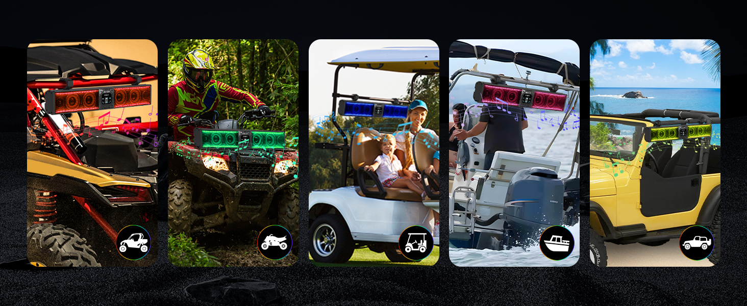 ABG191 utv sound bar