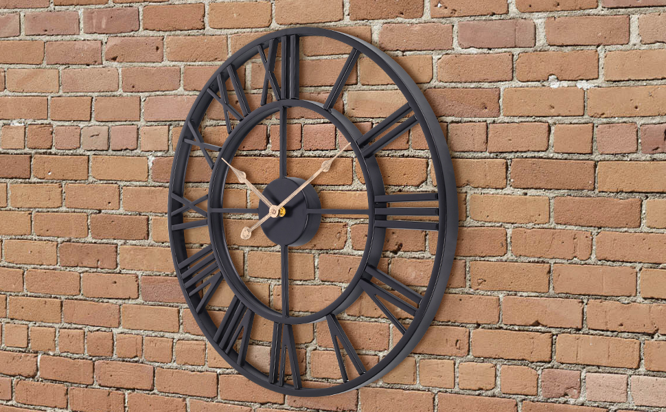 large indoor outdoor wall clock