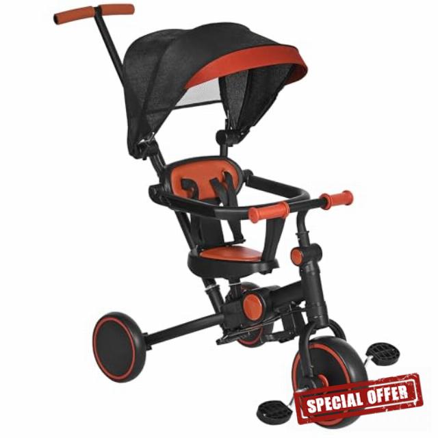 Toddler Push Tricycle with Handle