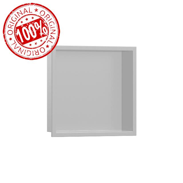 hansgrohe 56093380 XtraStoris Original Frame 12"x 12"x 5.5" in Concrete Grey Wall Niche