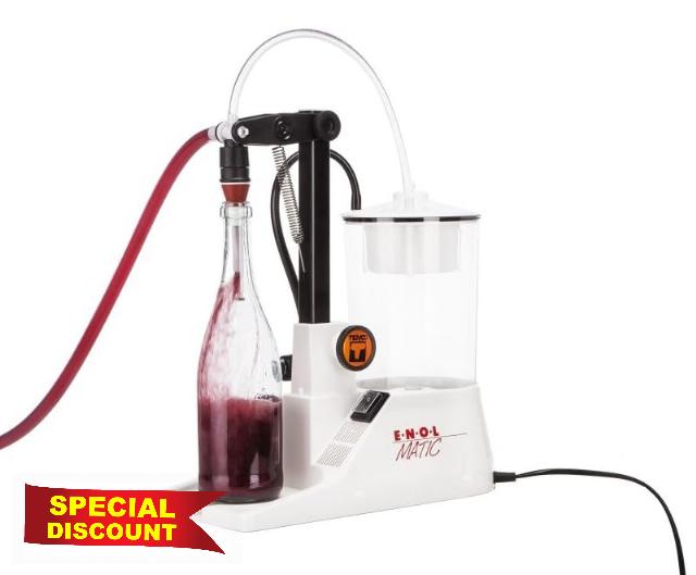 North Mountain Supply 'Enolmatic' Vacuum Bottle Filler - 110V - 60Hz - with Attached Wine Spout