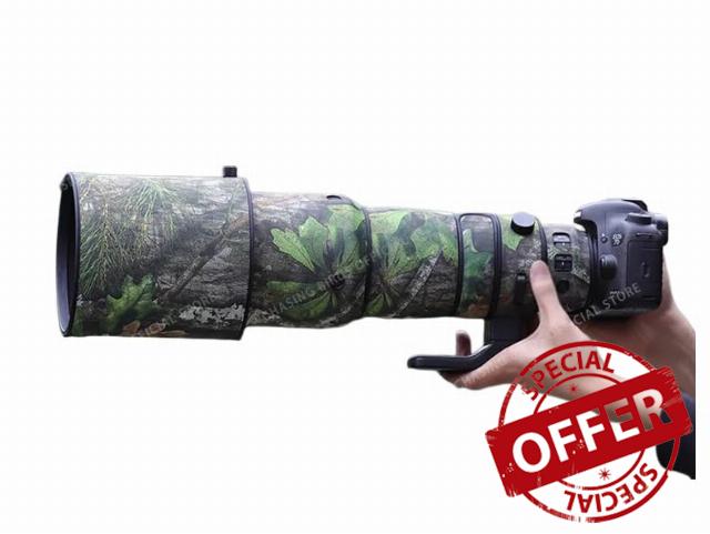 CHASING BIRDS Camouflage Waterproof Lens Coat for SIGMA 500mm F4 DG OS HSM Sports Rainproof Lens Protective Cover (Green Leaf Camouflage