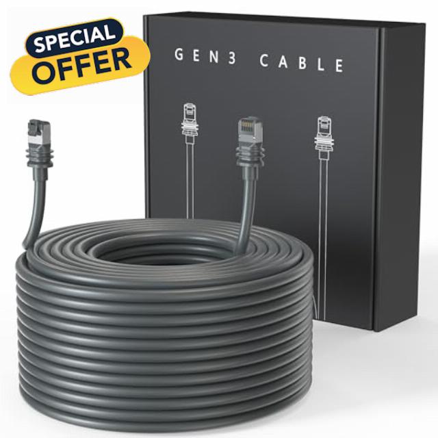LUCMO Starlink Gen 3 Cable 100FT for Starlink Generation 3