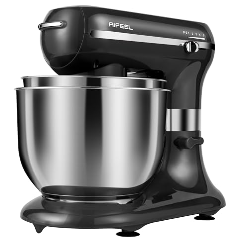 Electric Food Mixer with 7.5QT+5.5QT Two Stainless Steel Bowls