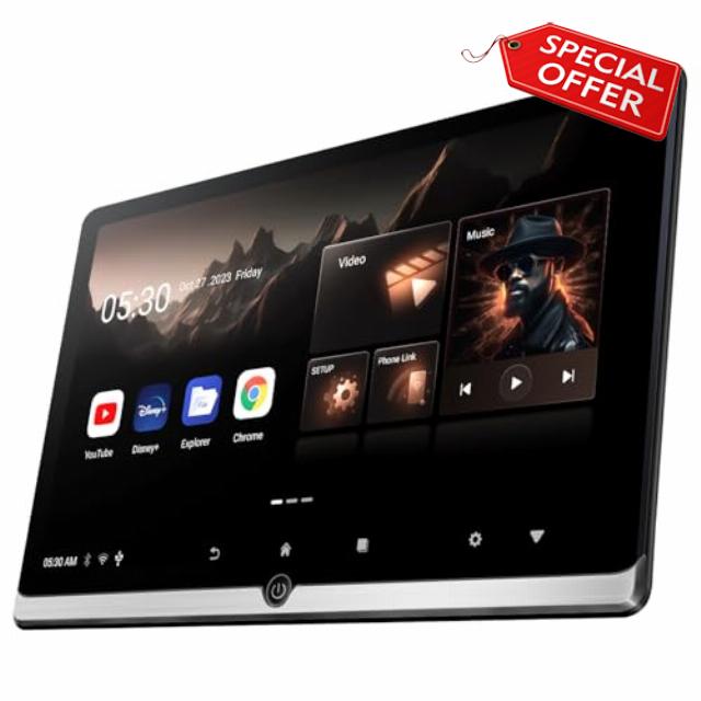 14 inch 4K Android 11 Portable Car TV Headrest Monitor Tablet for Back seat