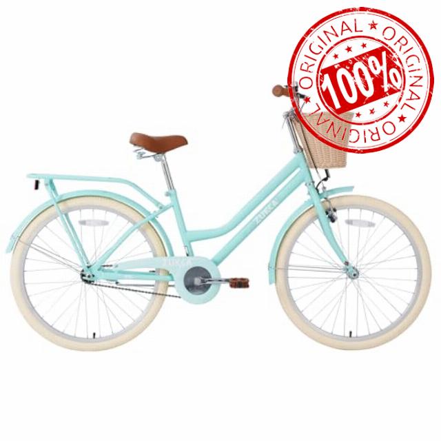 20" Inch Girls Cruiser Bike Single-Speed Hybrid City Bicycle for Youth Over 7 Years old with Wicker Basket & Rear Rack,Kids Cycle Bikes,Lightweight
